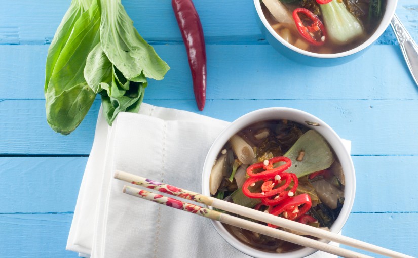 Høstsuppe – Ramen med grønnsaker og miso